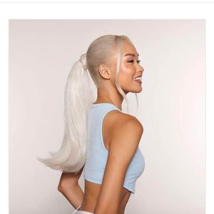 Insert Name Here INH Lola faux pony in platinum - new